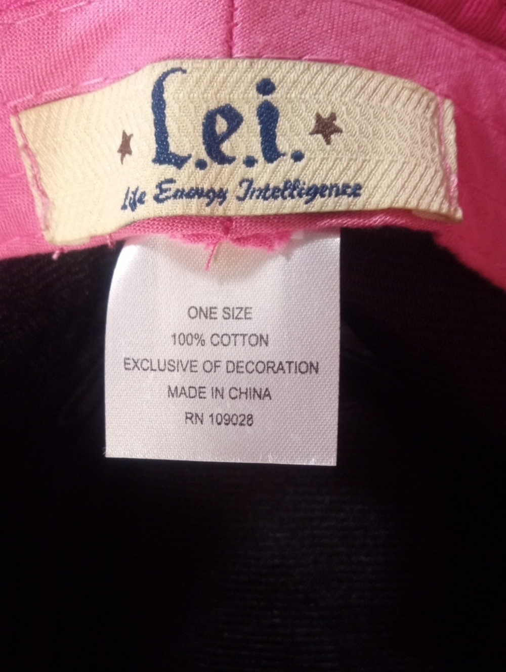 HOT PINK CANVAS FENDORA STYLED HAT - Picture 6 of 6